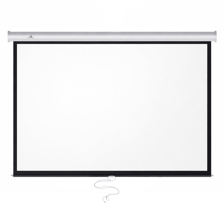 Premietacie plátno Maclean, s automatickým uzáverom, biele matné, na stenu alebo strop, 100", 4:3, 200x150, MC-594