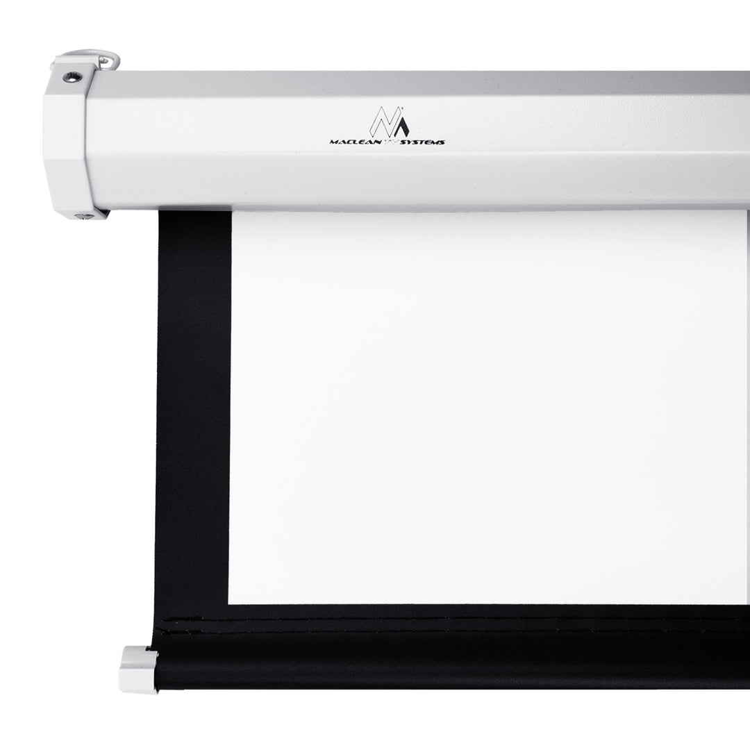 Premietacie plátno Maclean, s automatickým uzáverom, biele matné, na stenu alebo strop, 100", 4:3, 200x150, MC-594