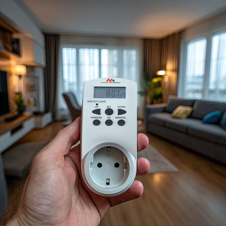 Týdenní denní elektrický časovač 220-240V, 16A 160 programů Maclean MCE08 (Německo)