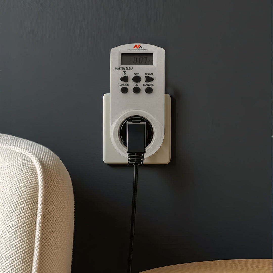 Týdenní denní elektrický časovač 220-240V, 16A 160 programů Maclean MCE08 (Německo)