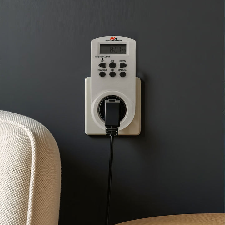 Týdenní denní elektrický časovač 220-240V, 16A 160 programů Maclean MCE08 (Německo)