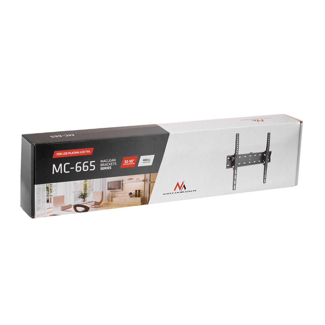Držiak na TV Maclean, max. VESA 400x400, 32-75", do 40 kg, čierny, MC-665