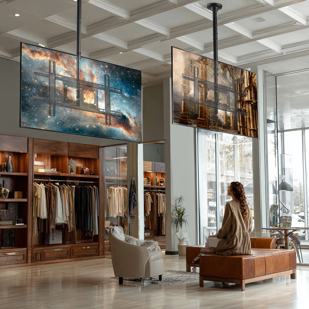 Univerzálny stropný monitor OLED QLED LCD 23-100" max. 50 kg Max VESA 600x400