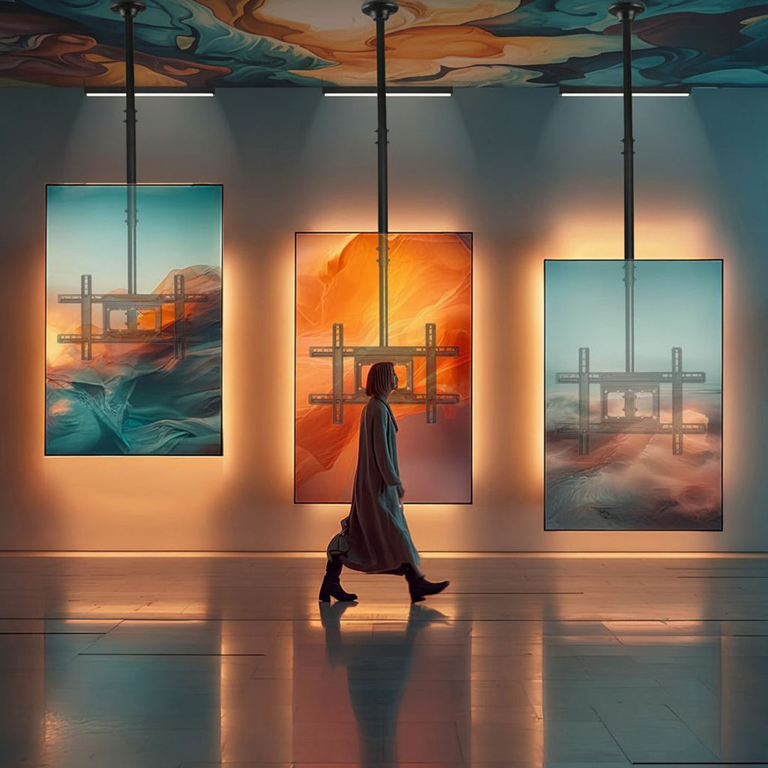 Univerzálny stropný monitor OLED QLED LCD 23-100" max. 50 kg Max VESA 600x400