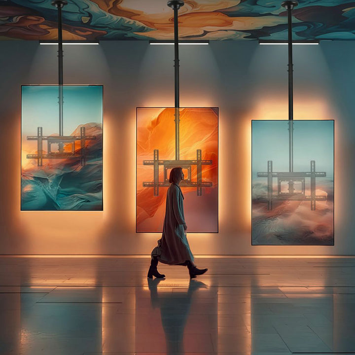 Univerzálny stropný monitor OLED QLED LCD 23-100" max. 50 kg Max VESA 600x400