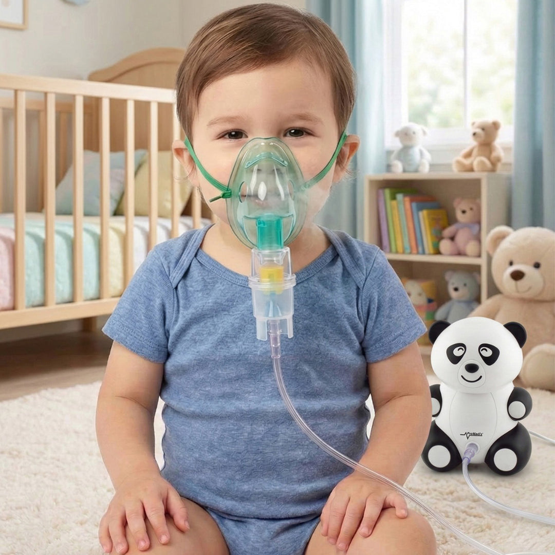 Detský inhalátor Promedix PR-812 panda, sada masky, filtre