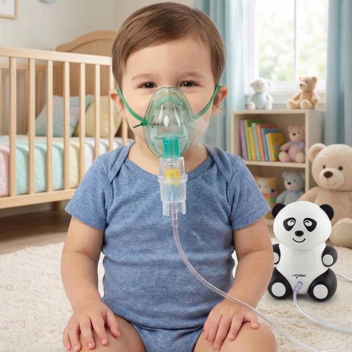 Detský inhalátor Promedix PR-812 panda, sada masky, filtre
