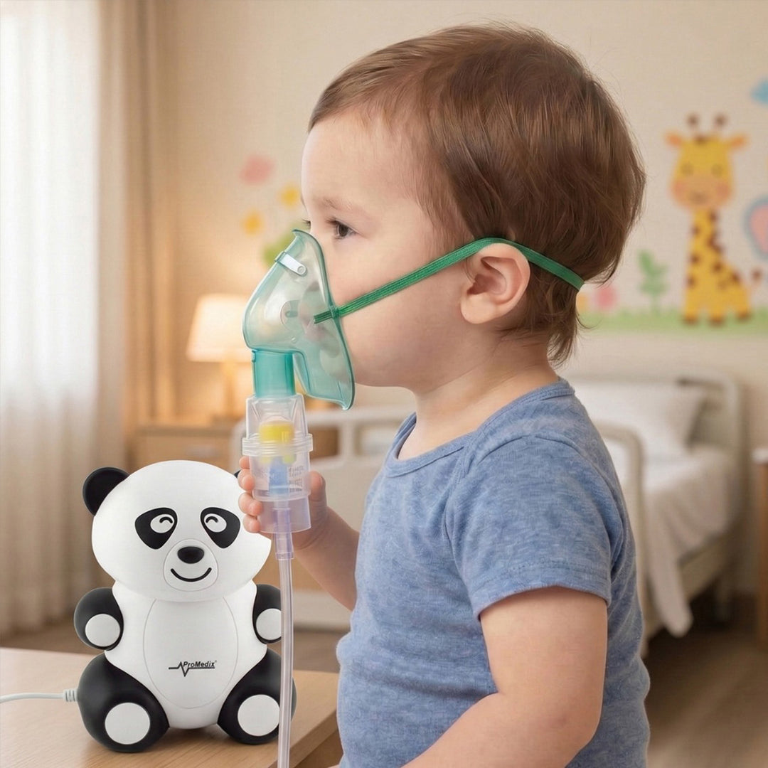 Detský inhalátor Promedix PR-812 panda, sada masky, filtre