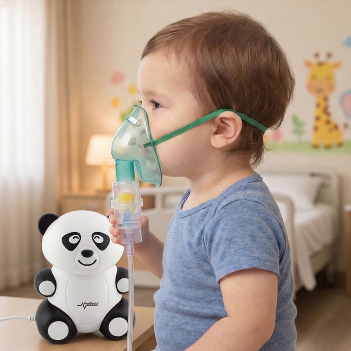 Detský inhalátor Promedix PR-812 panda, sada masky, filtre