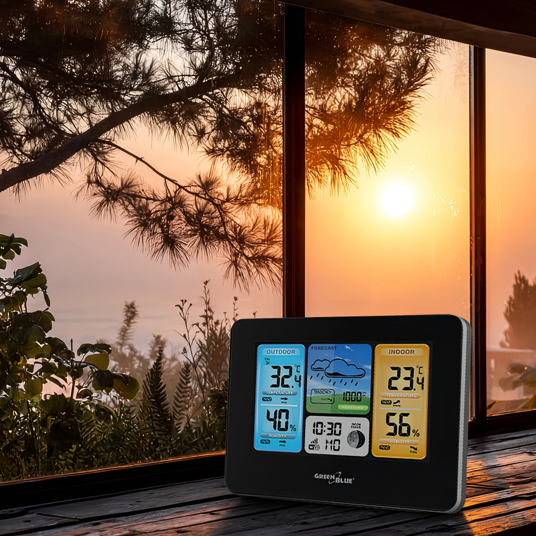 Bezdrôtová meteorologická stanica GreenBlue GB522 fázy Mesiaca