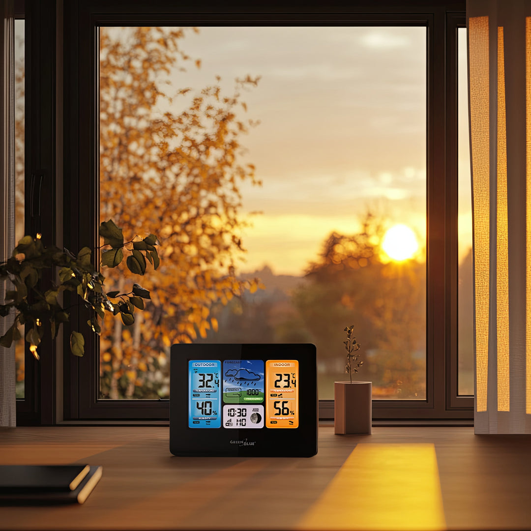 Bezdrôtová meteorologická stanica GreenBlue GB522 fázy Mesiaca