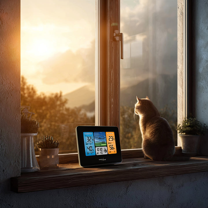 Bezdrôtová meteorologická stanica GreenBlue GB522 fázy Mesiaca