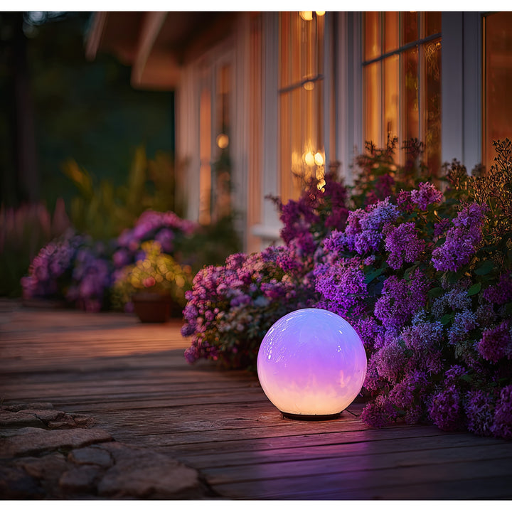 Viacfarebná solárna záhradná lampa 15 x 15 x 48 cm GreenBlue GB122