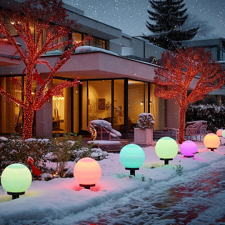 Viacfarebná solárna záhradná lampa 15 x 15 x 48 cm GreenBlue GB122