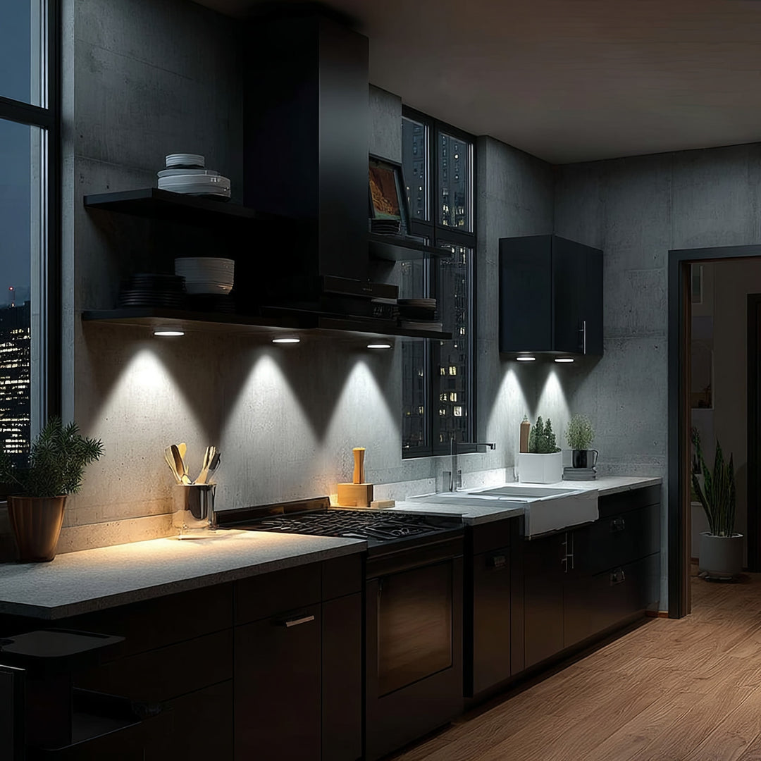 Maclean 6 LED svietidiel, sada s diaľkovým ovládaním, na batérie, 3xAA, MCE165