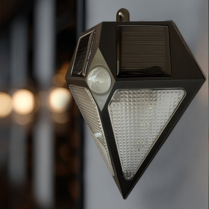 Nástěnná solární lampa 6 LED Maclean s pohybovým čidlem MCE168 2 solar. panely