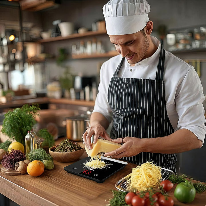 Digitálna kuchynská kuchyňa GB171 váhy v čiernej farbe