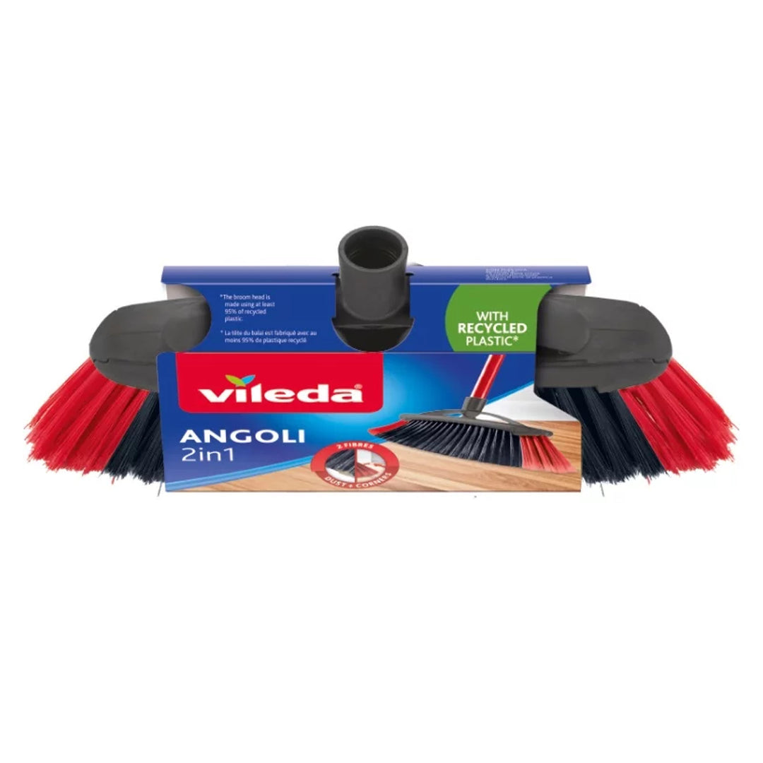 Vileda XXL Zmeták VILEDA 2v1 XXL dva typy štetín sada s tyči 2 v 1