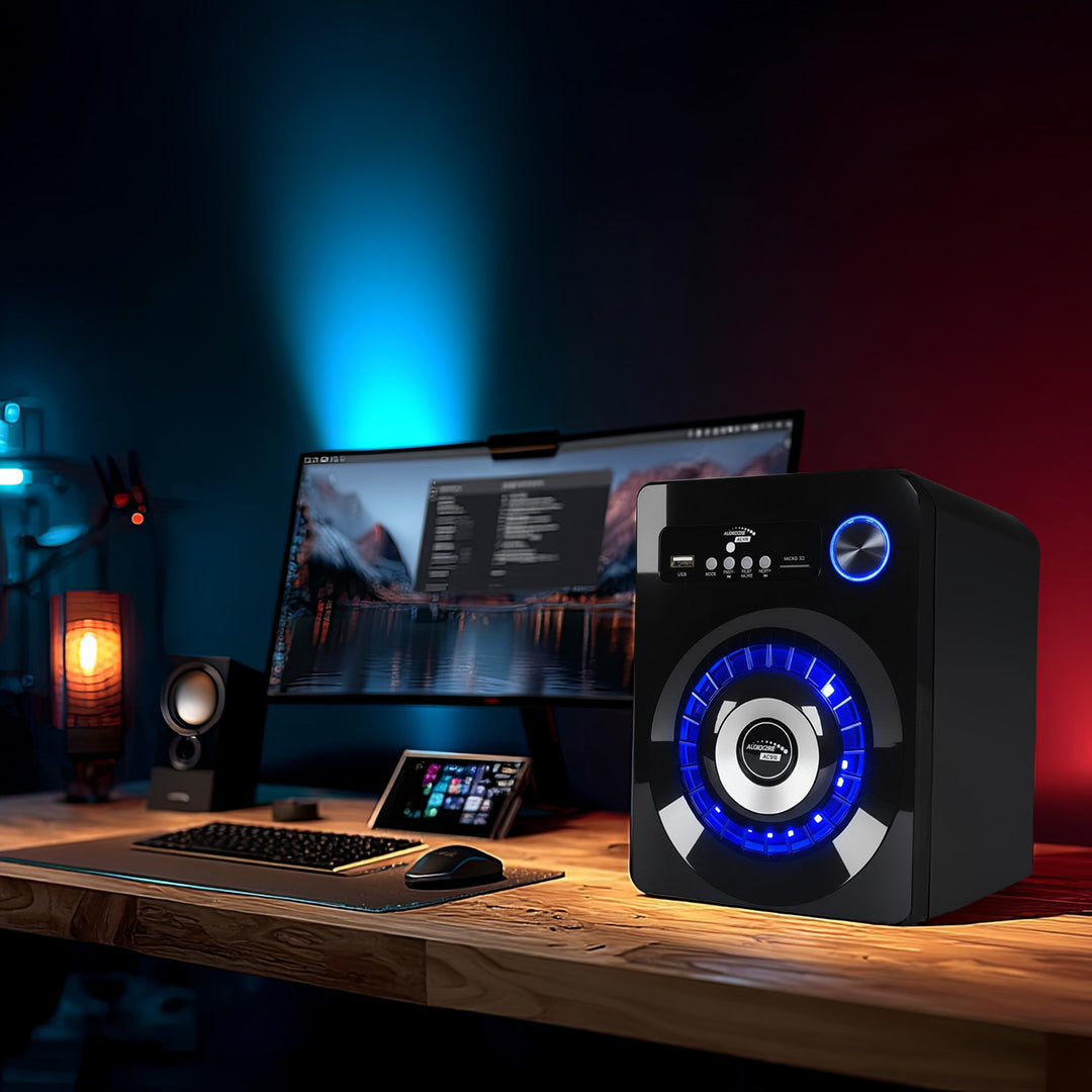 Audiocore AC910 Bluetooth 2.1 reproduktor FM rádio, vstup pre TF kartu, AUX, USB napájanie