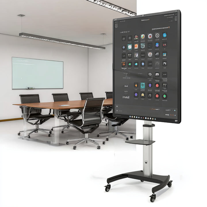 Maclean MC-801 Profesionální LCD TV LED OLED QLED Plazmový televizor Stojan na stojanu max 70 "max. 50 kg VESA 600x400 Výškově nastavitelný