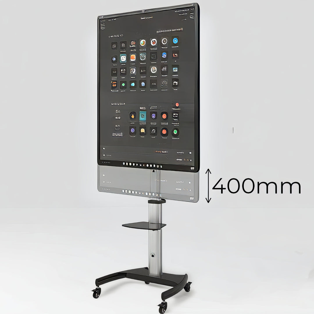 Maclean MC-801 Profesionální LCD TV LED OLED QLED Plazmový televizor Stojan na stojanu max 70 "max. 50 kg VESA 600x400 Výškově nastavitelný