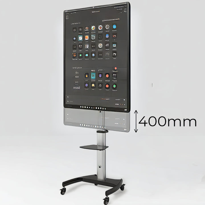 Maclean MC-801 Profesionální LCD TV LED OLED QLED Plazmový televizor Stojan na stojanu max 70 "max. 50 kg VESA 600x400 Výškově nastavitelný