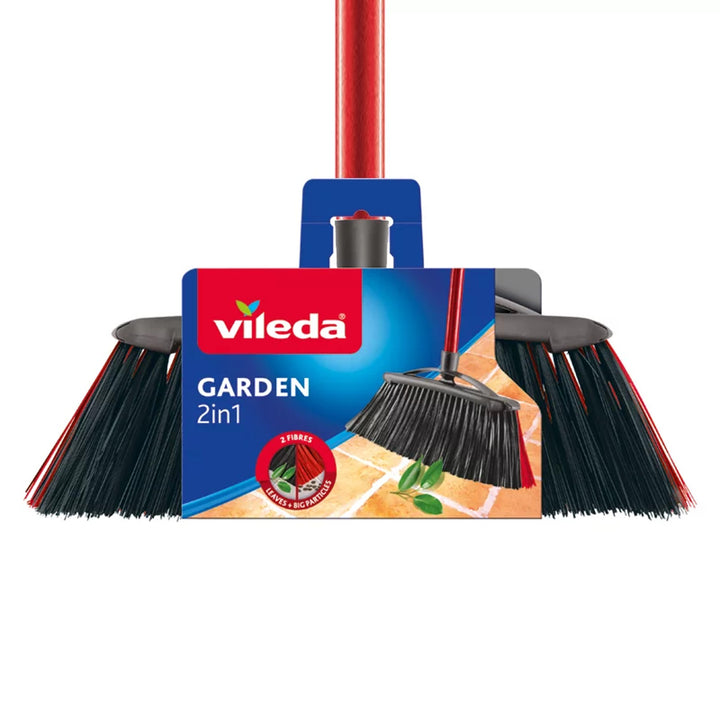 Vonkajšia metla Vileda s tyčou Garden 2v1