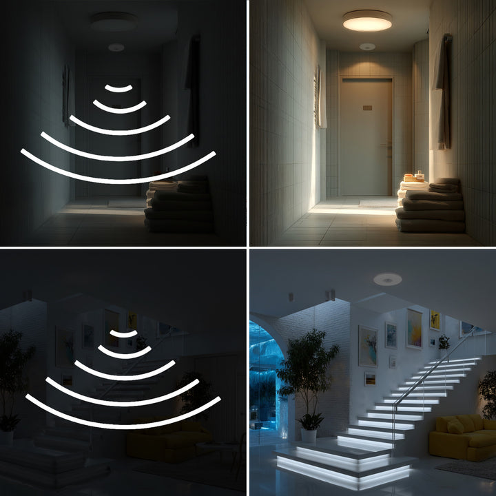 Stropný snímač pohybu PIR Maclean Energy MCE231 max 100W (LED) dosah 6m