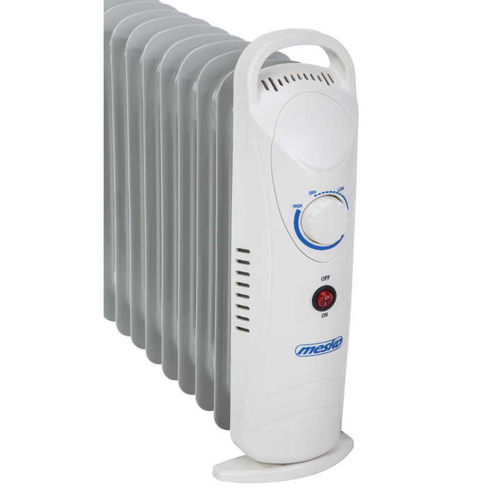 Ohrievač oleja Mesko, 9 rebier, 1000 W, regulácia teploty, sivý, MS 7805
