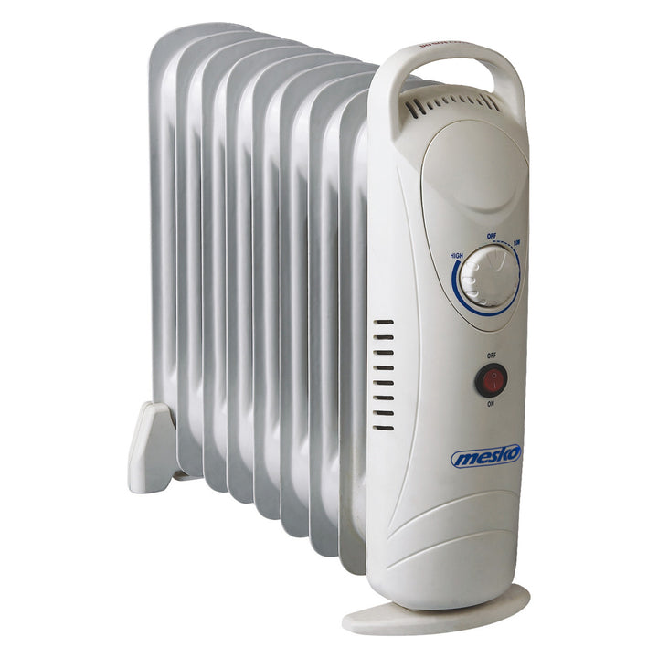 Ohrievač oleja Mesko, 9 rebier, 1000 W, regulácia teploty, sivý, MS 7805