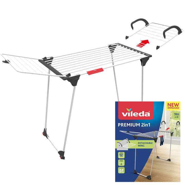 Sušička bielizne Vileda Premium 2 v 1 s krídlovým zámkom