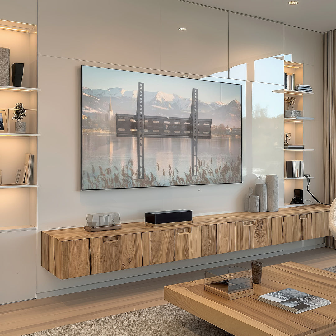 Univerzálny držiak na stenu pre OLED QLED LCD LED plazmové televízory 26-55" do max. 40 kg VESA 400x400 mm Naklápací tenký dizajn