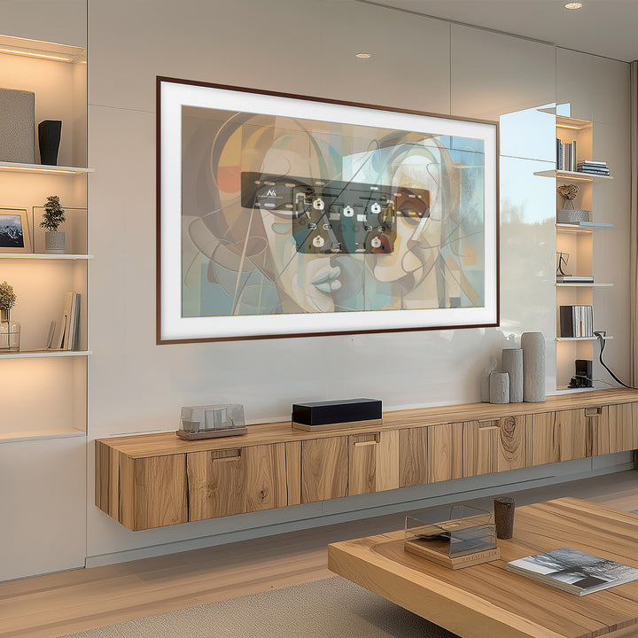 QLED TV držiak na stenu s mikroštrbinou pre Samsung Q7/Q8/Q9/Q7FN/Q9FN 75" do 50 kg Ultra Slim