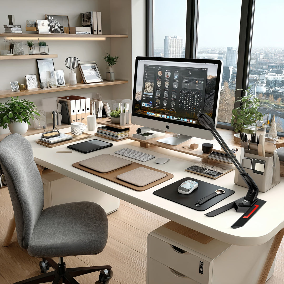 USB mikrofón pre hráčov LED streamovanie 1,5 m citlivosť 21 dB + 3 dB NanoRS RS710