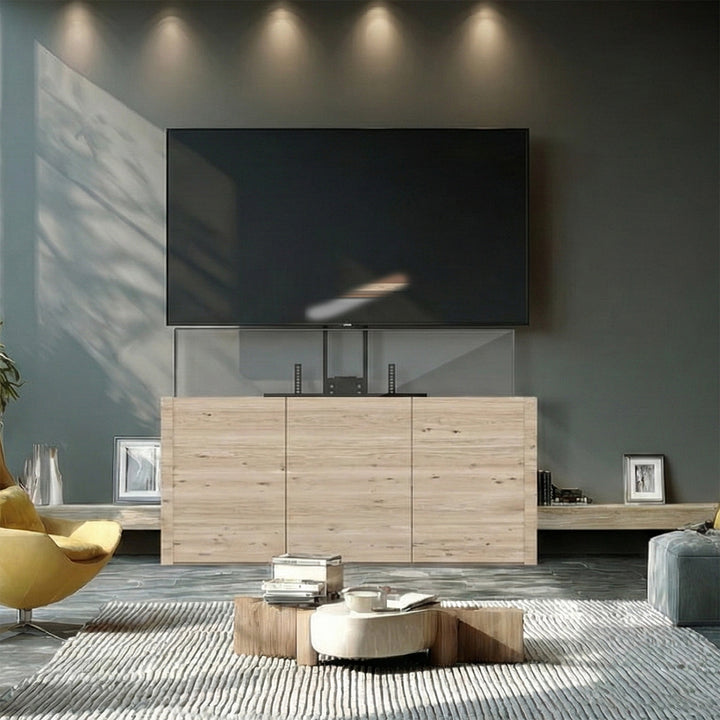 Maclean MC-866 Elektrický držiak na TV zdvihák Univerzálny nastaviteľný 37'' - 65" Diaľkové ovládanie 50 kg VESA Stropný držiak a držiak na podlahu