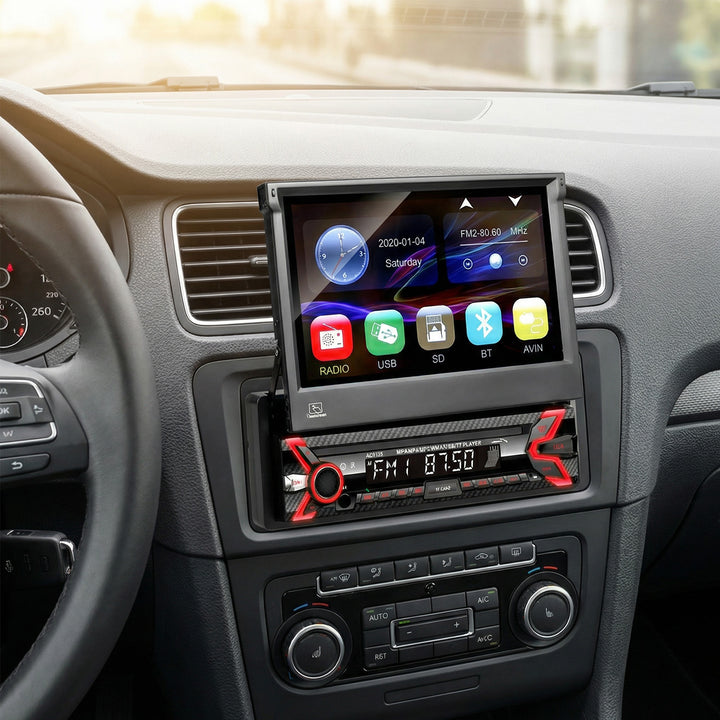 Audiocore AC9100 LCD 7" vysúvací dotykový panel 1080P MP5 AVI DivX Bluetooth handsfree RDS + diaľkové ovládanie