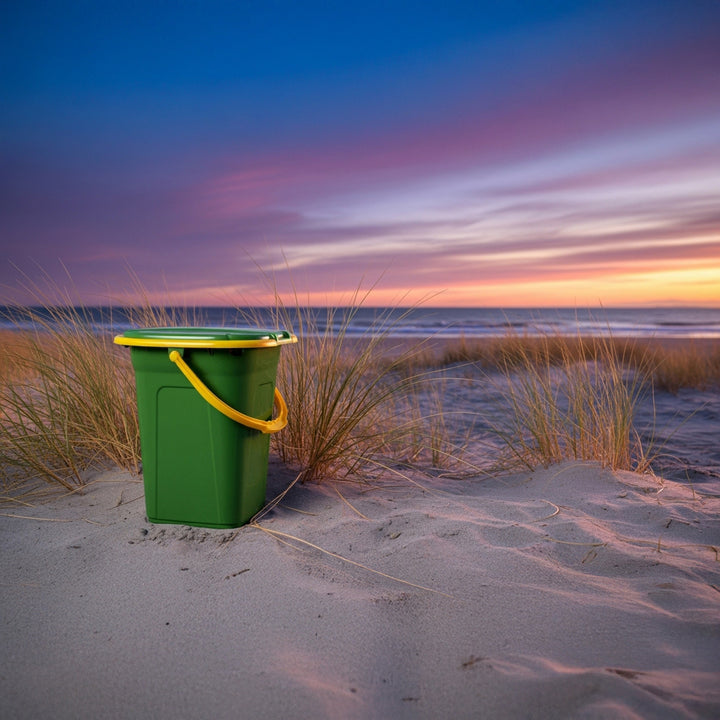 GreenBlue GB320GO tmavozelená/oranžová cestovná toaleta