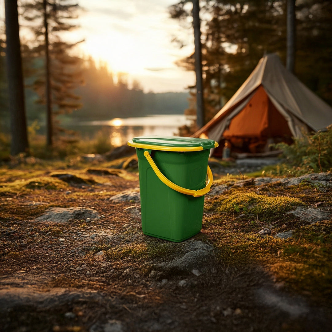 GreenBlue GB320GO tmavozelená/oranžová cestovná toaleta