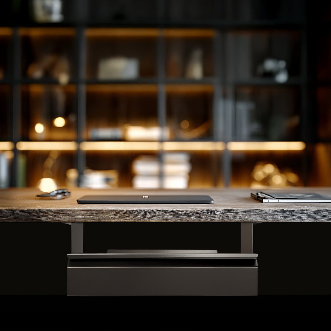 Ergonomický čierny organizér pod stôl Maclean MC-875 max. 5 kg