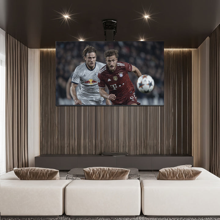 Elektrický stropný držiak pre TV, pre šikmé steny 32"-70" Max. 35 kg diaľkové ovládanie Maclean MC-880 max VESA 600x411