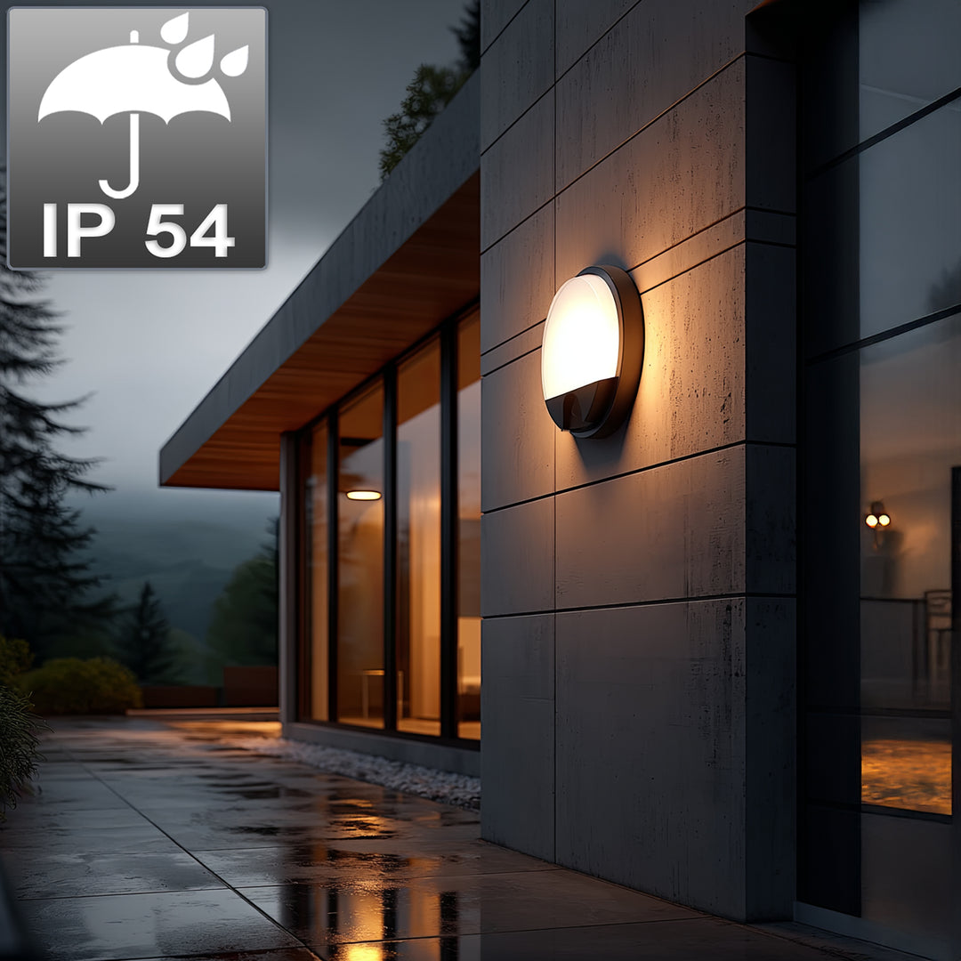 Infračervený detektor pohybu LED lampa MCE291 GR 1100lm 15W IP54 Maclean Energy farba sivá