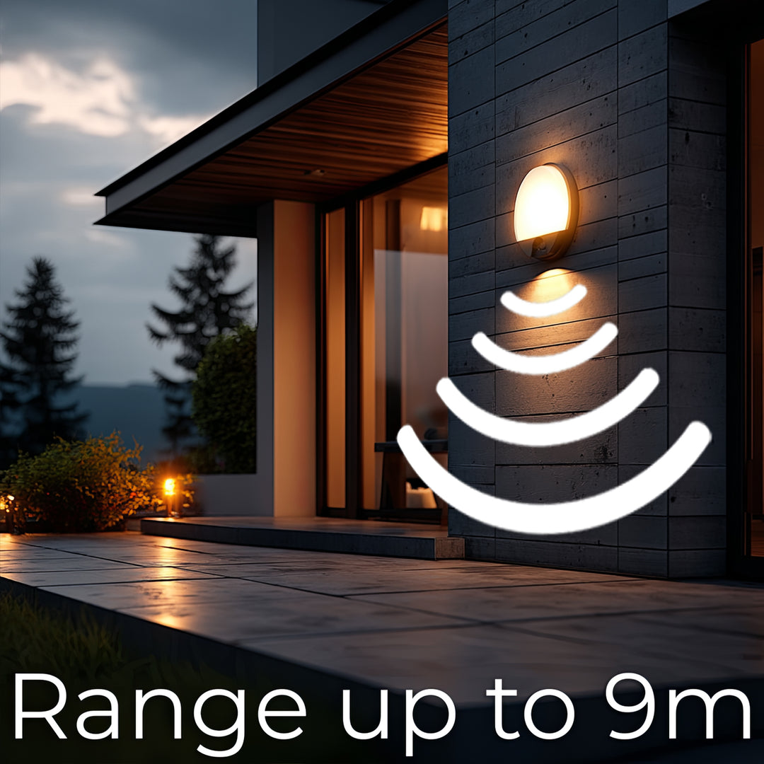 Infračervený detektor pohybu LED lampa MCE291 GR 1100lm 15W IP54 Maclean Energy farba sivá