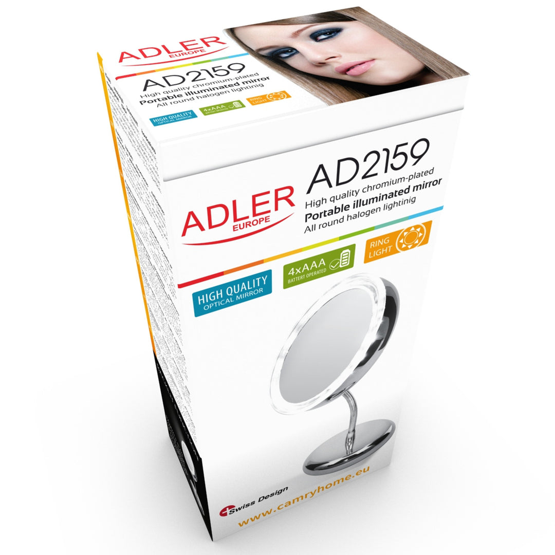 Kozmetické zrkadlo s LED svetlom Adler AD 2159