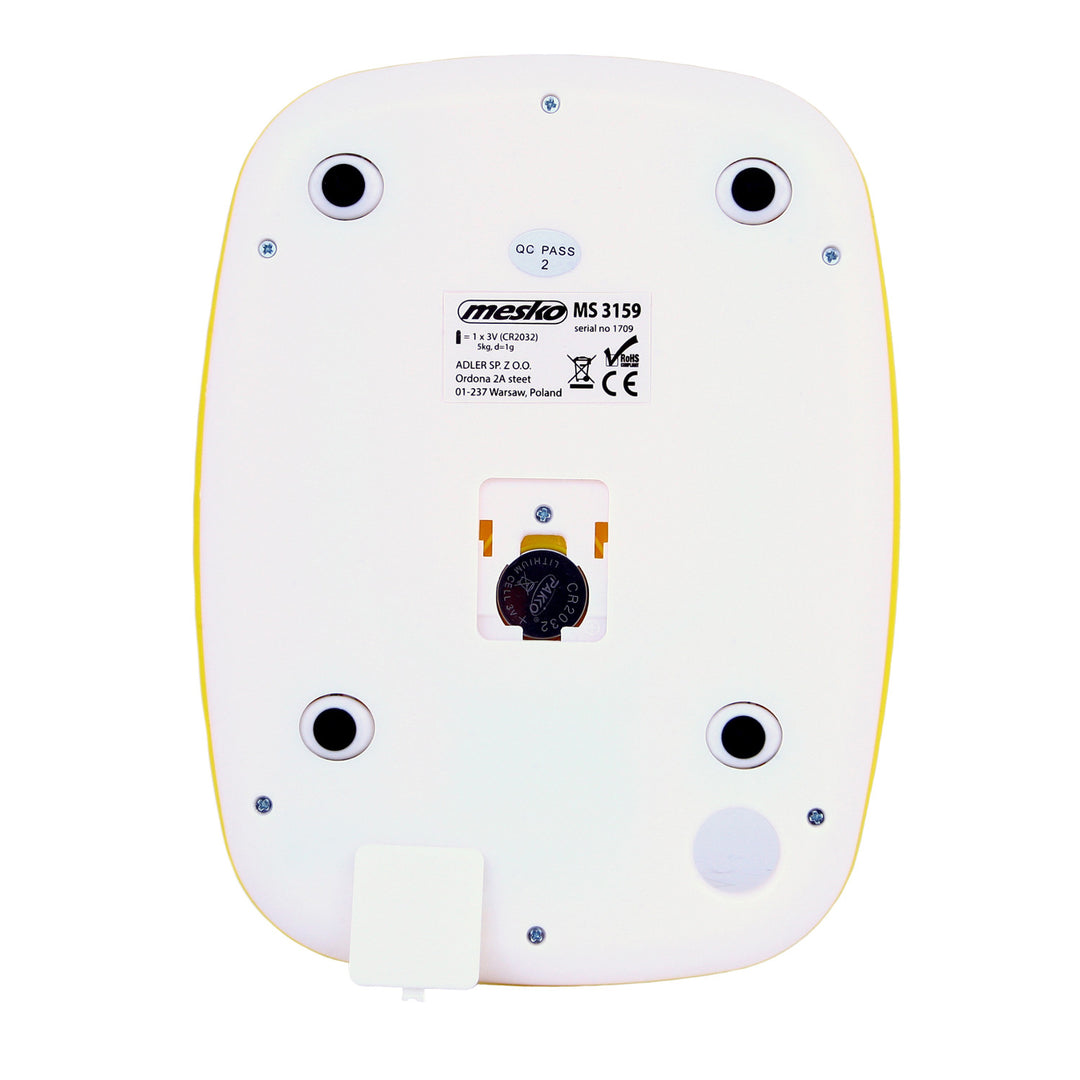 ELEKTRONICKÁ KUCHYNSKÁ VÁHA 5KG / 1G LCD MS3159