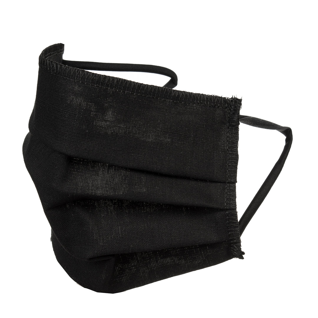 Bavlnená maska na tvár na opakované použitie čierna