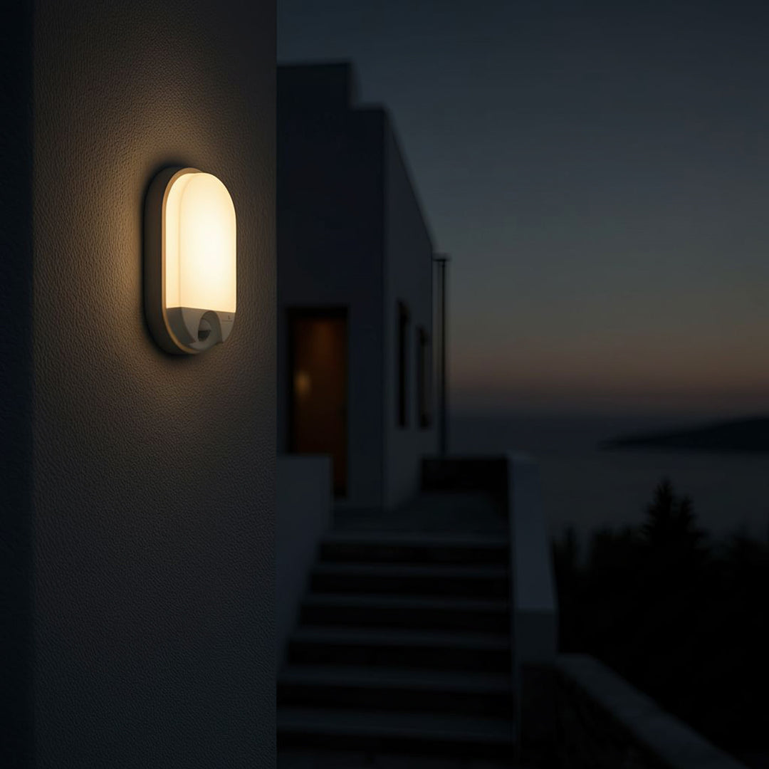 LED 15W infračervená lampa s detektorom pohybu IP54