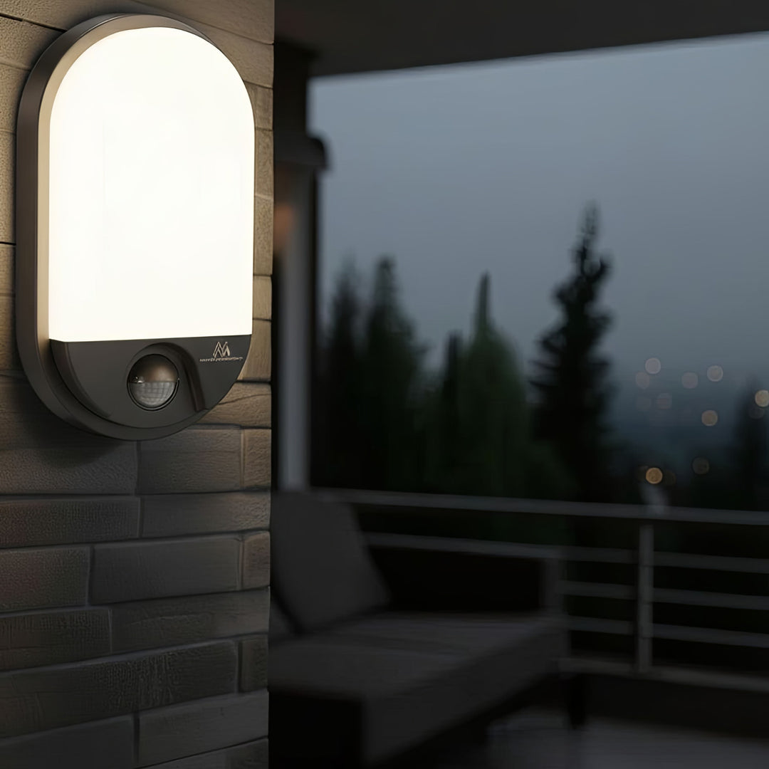 LED 15W infračervená lampa s detektorom pohybu IP54