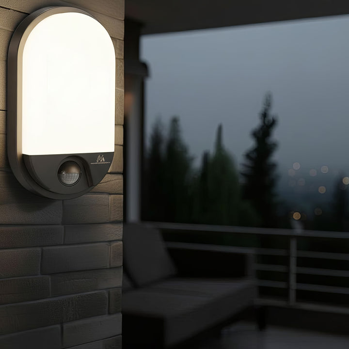 LED 15W infračervená lampa s detektorom pohybu IP54