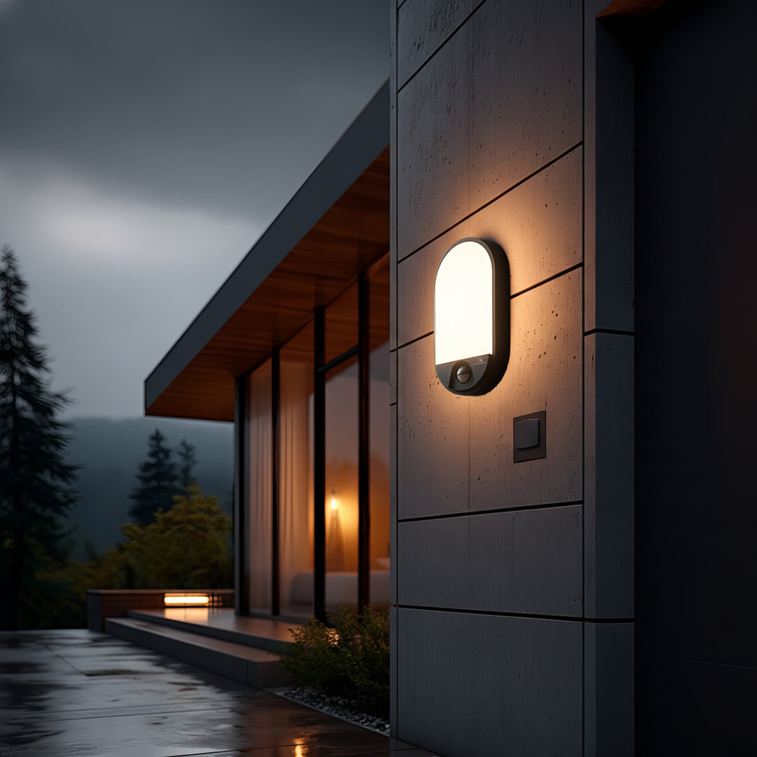 LED 15W infračervená lampa s detektorom pohybu IP54