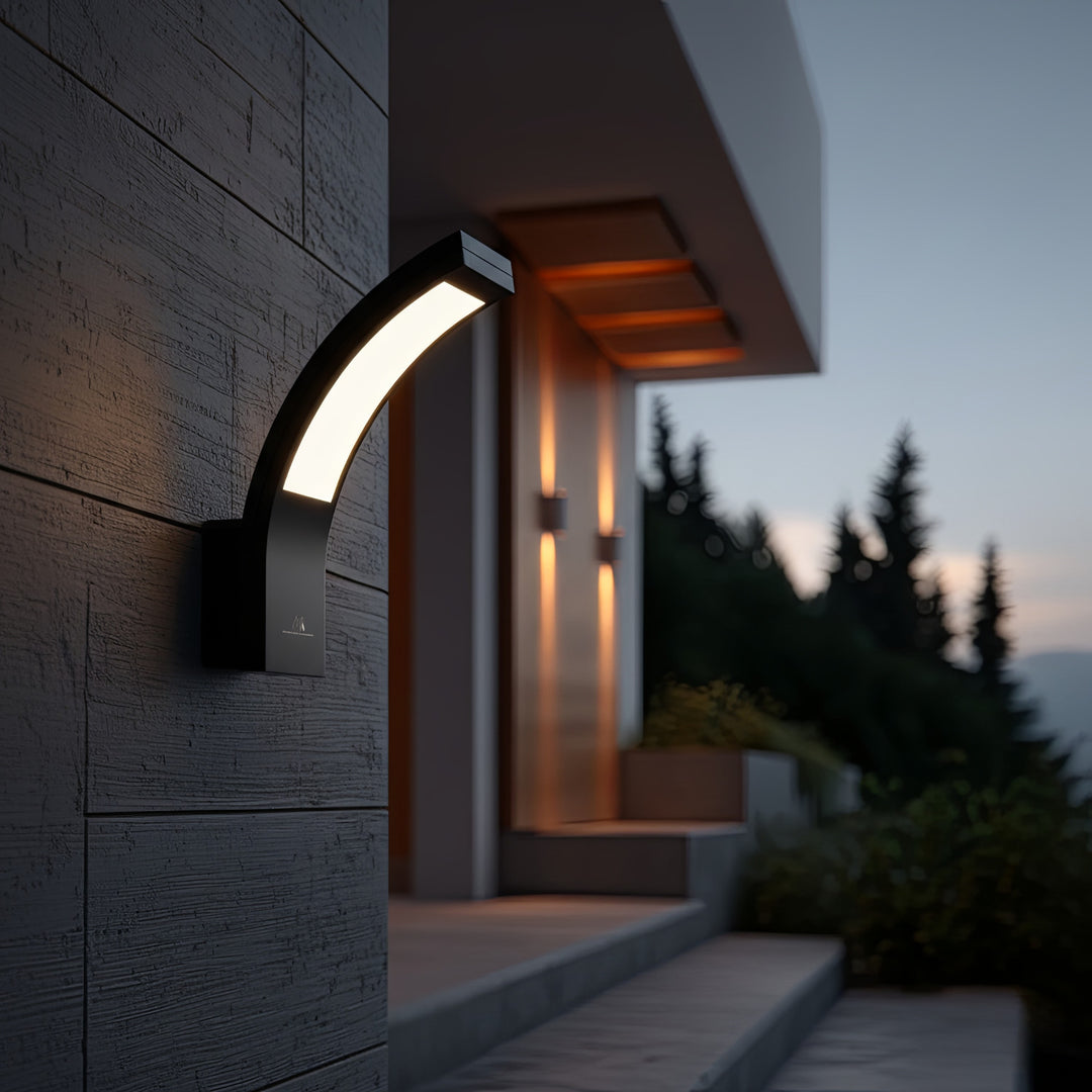 LED fasádne svetlo MCE343 B 800lm 10W IP54 Maclean Energy čierna, prírodná biela (4000K)